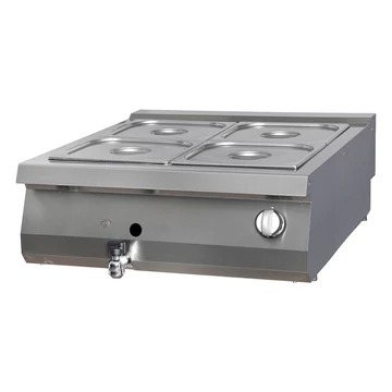 Prémium Bain Marie - Gáz - Dupla zónás - 90cm mélységű