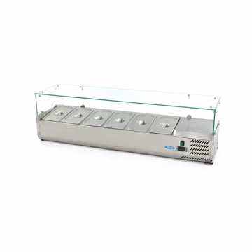 Feltéthűtő - 150cm - 6 x 1/3 GN számára