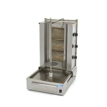 Gyros / Kebab grill gáz - 3 égővel - 40kg hús