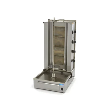 Gyros / Kebab grill gáz - 4 égő - 70kg hús