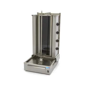 Gyros / Kebab grill elektromos - 4 égővel - 70kg hús