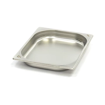 Gasztronorm tartály 1/2 GN - 4cm mély - 32,5 x 26,5cm - Rozsdamentes acél