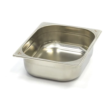 Gasztronorm tartály 1/2 GN - 10cm mély - 32,5 x 26,5cm - Rozsdamentes acél