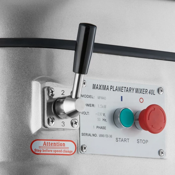 Planetáris mixer 40L - 3 sebességes - MPM40