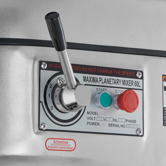 Planetáris mixer 60L - 3 sebességes - MPM60