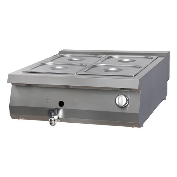 Prémium Bain Marie - Gáz - Dupla zónás - 90cm mélységű