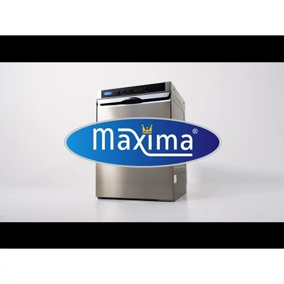 Maxima pohármosogatógép manuális 40 x 40cm 230V gravitációs, öblítőszer adagoló