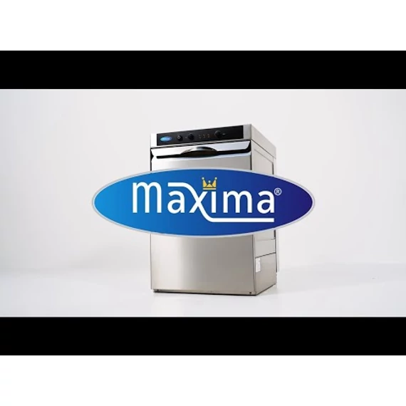 Maxima manuális tányérmosogatógép 50 x 50cm 400V gravitációs, öblítőszer adagoló