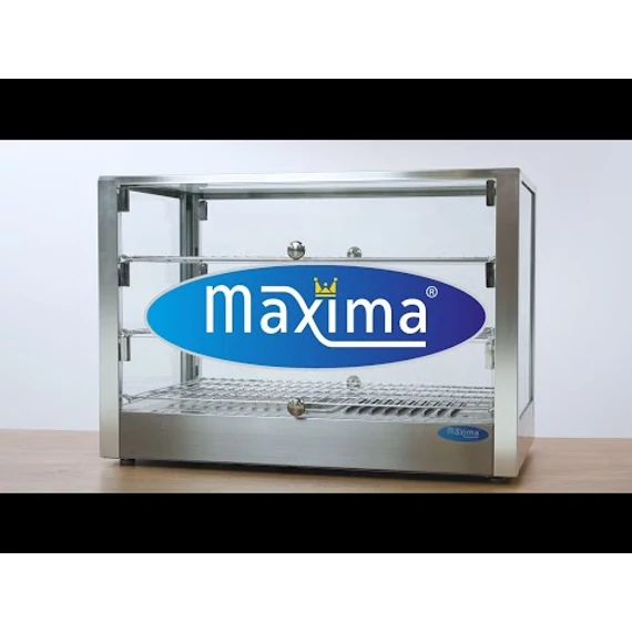 Fűtött bemutatóvitrin 70cm - 3 polc - 115L