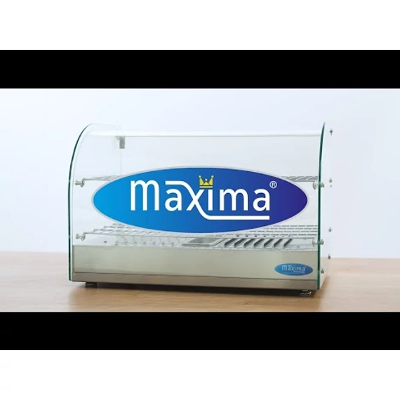 Fűtött bemutatóvitrin 55cm - 2 polc - 45L