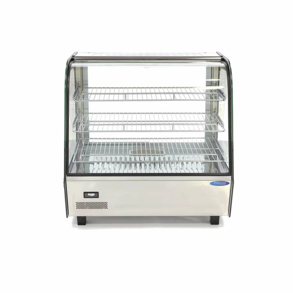 Fűtött bemutatóvitrin 67,8cm - 3 polc - 120L