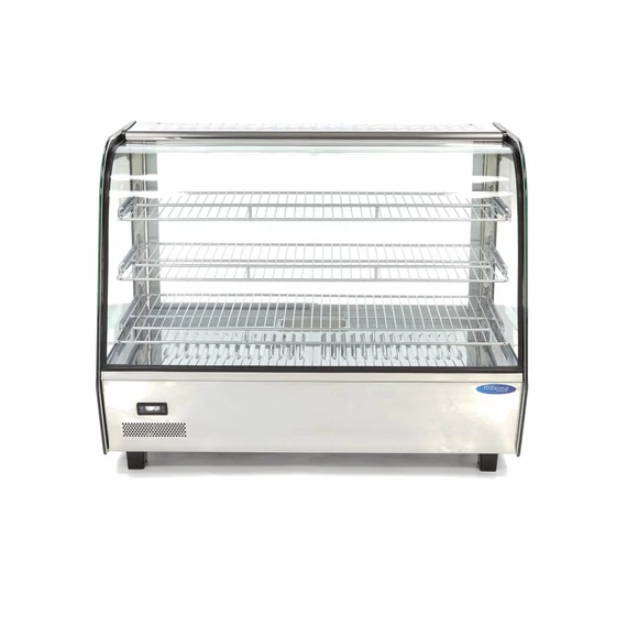 Fűtött bemutatóvitrin 85,6cm - 3 polc - 160L