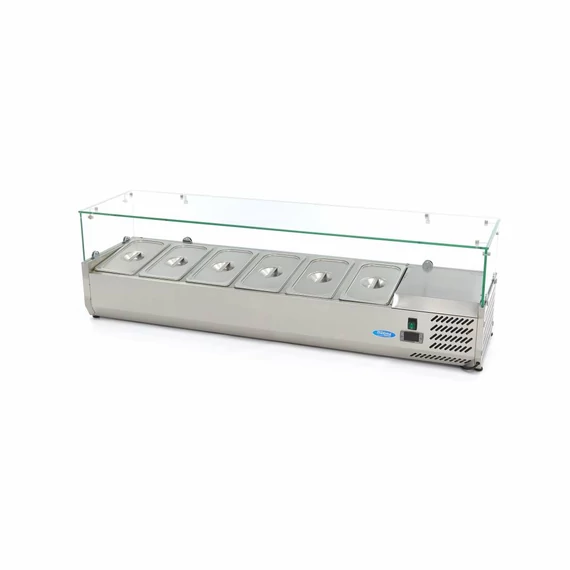 Feltéthűtő - 150cm - 6 x 1/3 GN számára