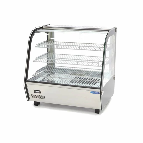 Fűtött bemutatóvitrin 67,8cm - 3 polc - 120L