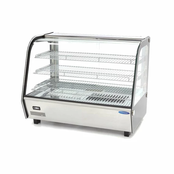 Fűtött bemutatóvitrin 85,6cm - 3 polc - 160L