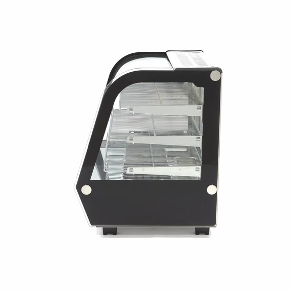 Fűtött bemutatóvitrin 67,8cm - 3 polc - 120L