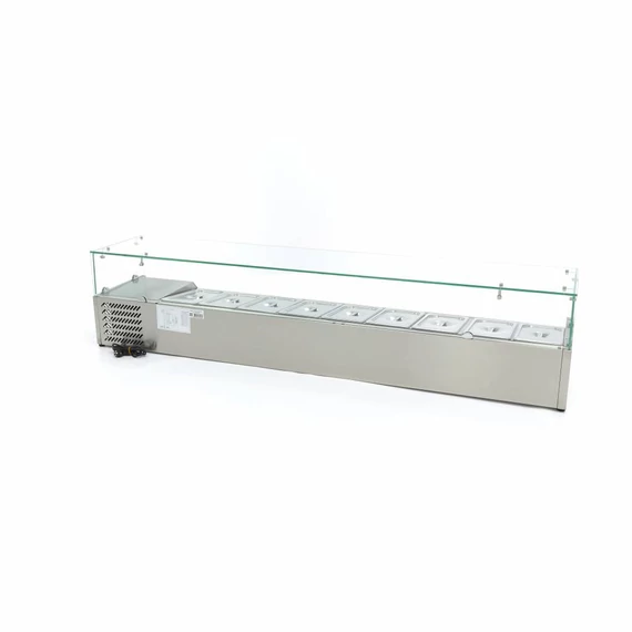Feltéthűtő - 200cm - 9 x 1/3 GN méretben