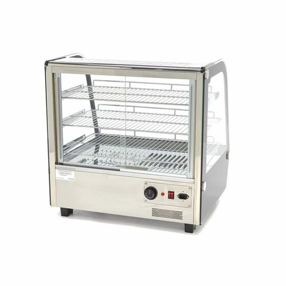 Fűtött bemutatóvitrin 67,8cm - 3 polc - 120L