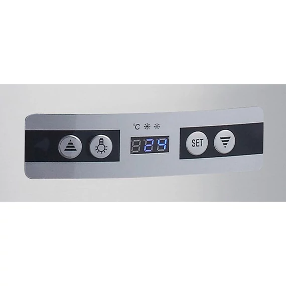 Asztali hűtővitrin kerek 48cm - 100L