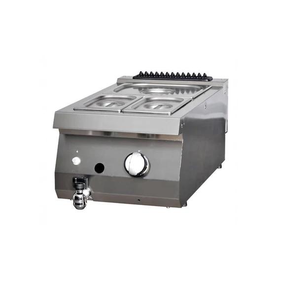 Nagy teljesítményű Bain Marie - gáz - egy zónás - 70cm mélységben