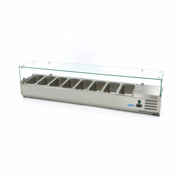 Feltéthűtő - 180cm - 8 x 1/3 GN tárolására alkalmas