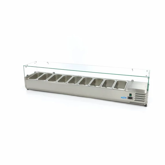 Feltéthűtő - 200cm - 9 x 1/3 GN méretben