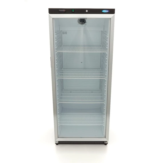 Hűtőszekrény - 600L - Fekete - Üvegajtóval