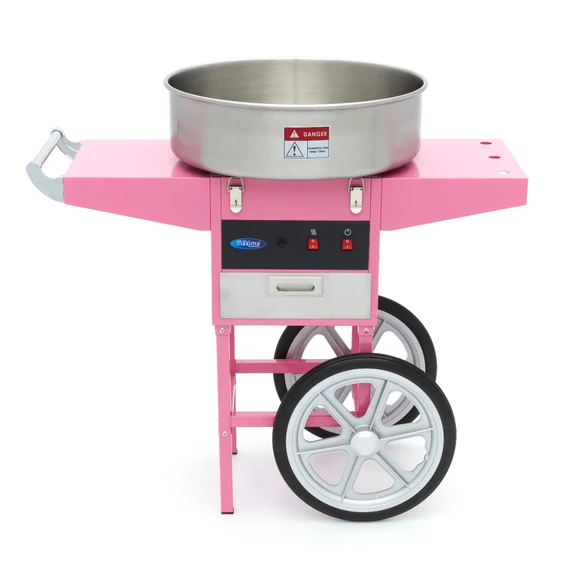 Vattacukor készítő gép - ø 52cm - Rózsaszín - Kosárral