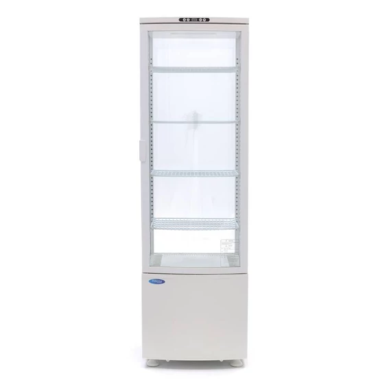 Asztali hűtővitrin 52cm - 235L - fehér