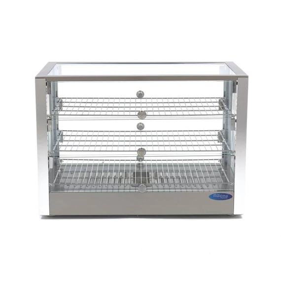 Fűtött bemutatóvitrin 70cm - 3 polc - 115L