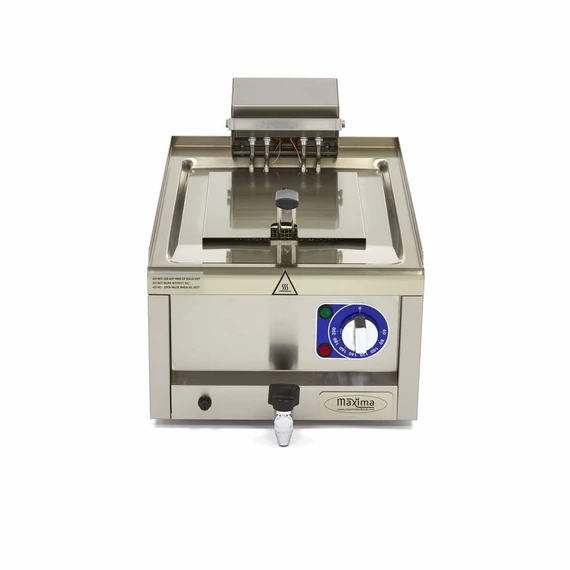Fritőz - 10L - 1 kosár - lefolyócsappal - 400V