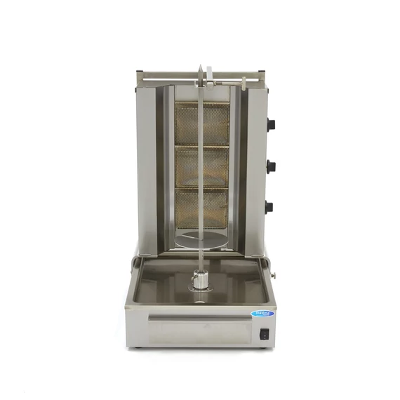 Gyros / Kebab grill gáz - 3 égővel - 40kg hús