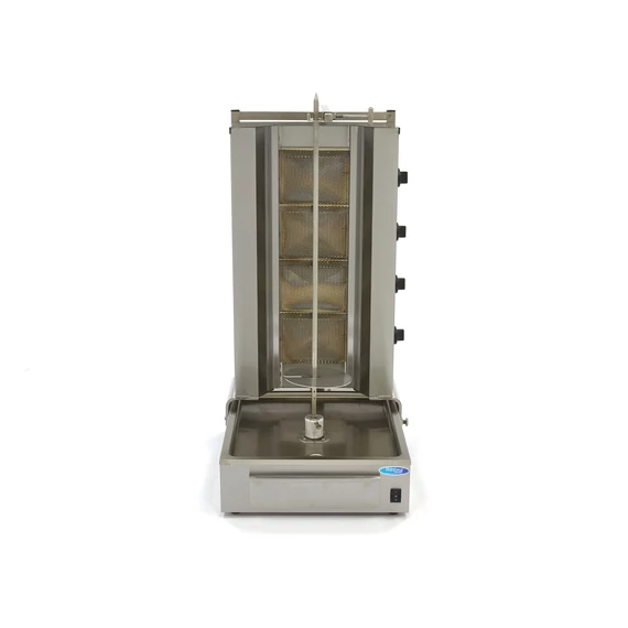 Gyros / Kebab grill gáz - 4 égő - 70kg hús