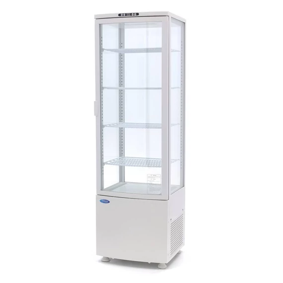 Asztali hűtővitrin 52cm - 235L - fehér