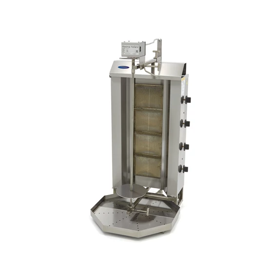 Gyros / Kebab grill gáz - 4 égővel - 50kg hús