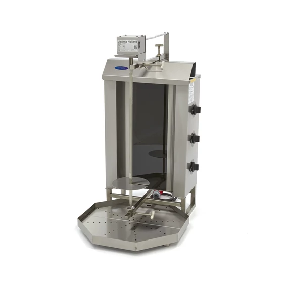 Gyros / Kebab grill elektromos - 3 égő - 30kg hús