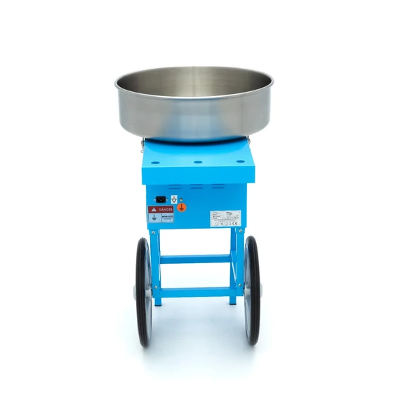 Vattacukor készítő gép - ø 52cm - Kék - Kosárral