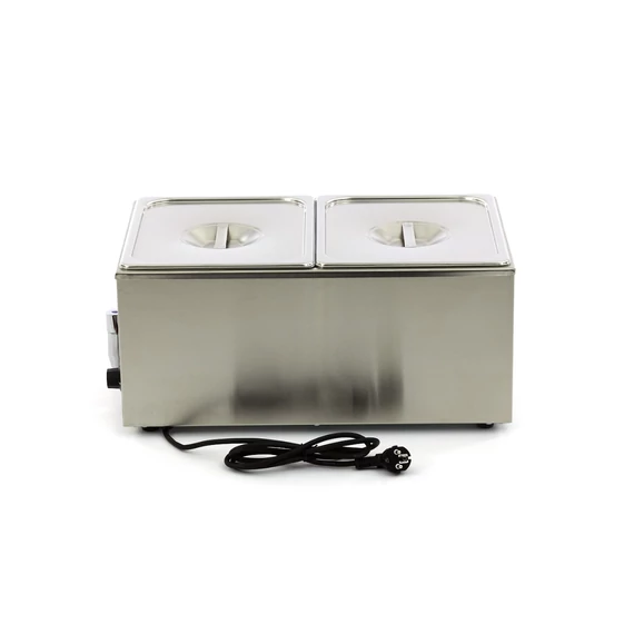 Bain Marie leeresztő csappal - 2 x 1/2 GN szettel együtt