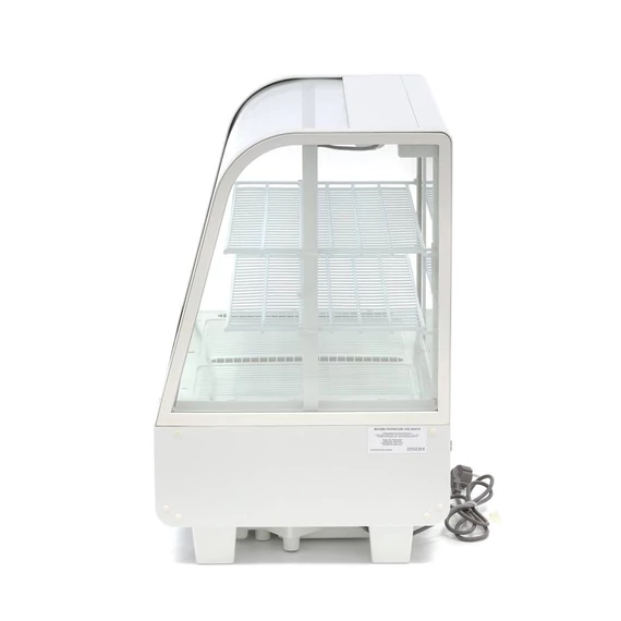 Asztali hűtővitrin 68cm - 100L - fehér