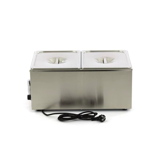 Bain Marie leeresztő csappal - 2 x 1/2 GN szettel együtt