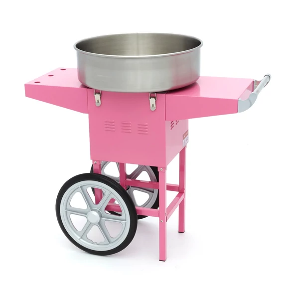 Vattacukor készítő gép - ø 52cm - Rózsaszín - Kosárral