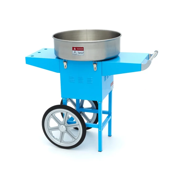 Vattacukor készítő gép - ø 52cm - Kék - Kosárral