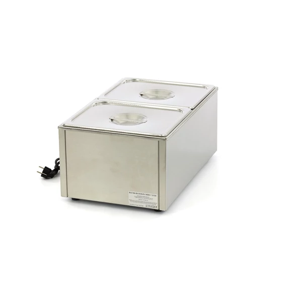 Bain Marie leeresztő csappal - 2 x 1/2 GN szettel együtt