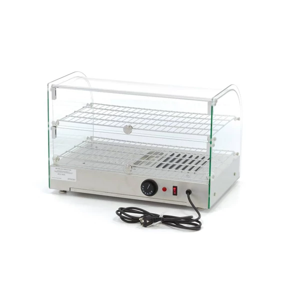 Fűtött bemutatóvitrin 55cm - 2 polc - 45L
