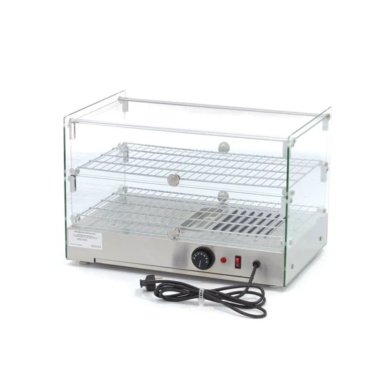 Fűtött bemutatóvitrin 55cm - 2 polc - 50L