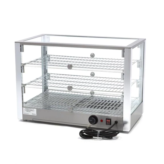 Fűtött bemutatóvitrin 70cm - 3 polc - 115L