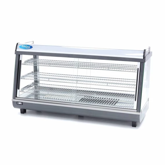 Fűtött bemutatóvitrin 121,5cm - 3 polc - 186L