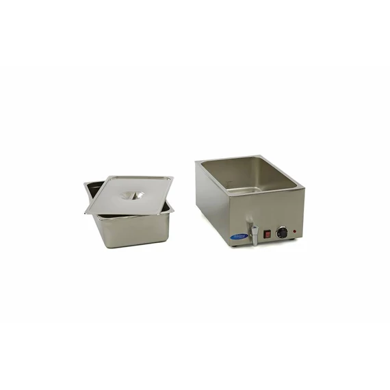 Bain Marie leeresztő csappal - 1 x 1/1 GN szettel együtt