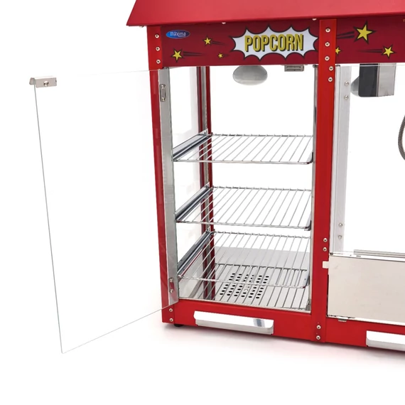 Popcorn gép - 150gr - melegítő vitrinnel