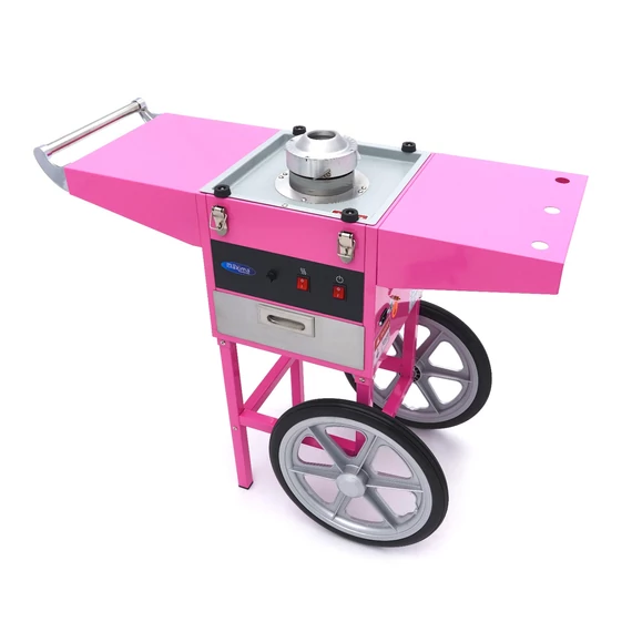 Vattacukor készítő gép - ø 52cm - Rózsaszín - Kosárral